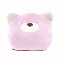PGM^*^몰스누지(Snoooozy) 얼굴허그쿠션 시트러스향 캐릭터 등쿠션 베개 쇼파 고양이모양^*췤pgm, *^*옵션*^곰브라운