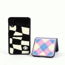 디자인스킨 디자인스킨 Z플립 부클 패턴 케이스 - 아가일/체커보드_K zflp3 4_bcl