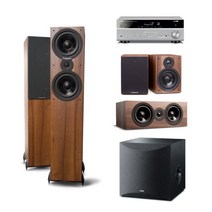 [] 야마하 RX-V385 + 캠브리지오디오 SX-80 5.1채널스피커(SX-50/SW10, AV리시버:385(티타늄) / 스피커:5.1스피커(월넛