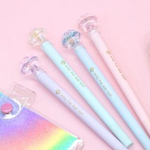 불빛 라이트 LED 보석 볼펜 [랜덤 큐빅 특이한 크리스탈 다이아몬드 중성 디자인 예쁜 펜], 색상랜덤