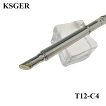 KSGER T12-C4 전자 납땜 팁 220V 70W 납땜 용접 도구 FX9501 및 FM2028 손잡이 납땜 스테이션
