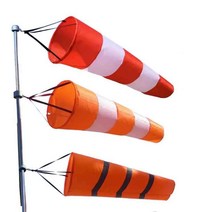 야외 풍향계 바람계 깃발 바람 윈드삭 풍향 방향 측정, 80cm 빨간색 반사 방수 윈드삭, 1개