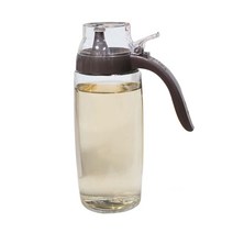 시노글라스 원터치 유리 오일병 소스병 기름병, 레드 1개, 500ml