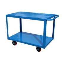 중원산업 2단 철대차 SDT-402 (중/600x900x950mm 하중 300kg 6인치 캐스터 엘카)