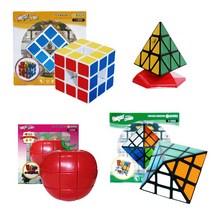 60종 인기큐브 큐브퍼즐, C01 에디슨 피라밍크스 큐브[검정]