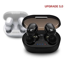 블루투스5.0 업그레이드 무선이어폰 블루투스이어폰 삼성 애플 오토페어링, 크림화이트