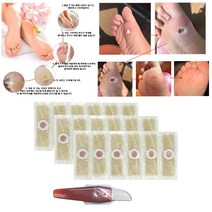 FWT 옥수수 제거제 패드 발가락 캘러스 제거 티눈 제거 티눈 제거 밴드, 12pcs, 7x3cm, 패브릭