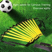 산업용 사다리 Flexibility Agility Ladder Nylon Strap Jumping Speed Training Fitness Stair Football E, 04 5M 10Rung