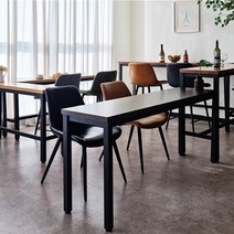 롱테블 좁고긴테이블 베란다 창가 폭좁은 주문제작 맞춤 사이드 테이블 1400, 멀바우1400x400x750일자형