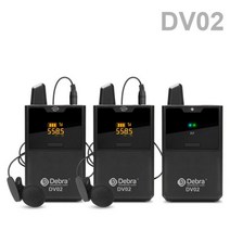 Debra DV UHF 무선 Lavalier/핸드 헬드 마이크 (오디오 모니터 포함) 50M 범위 (전화 용) DSLR 카메라 라이, 02 DV-02
