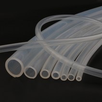 유압호스 고압 1미터 식품 등급 실리콘 튜브 2 ~ 21mm 투명 호스 유연한 고무 내열성 식수 파이프, 01 100cm_44 3 x 7mm