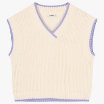 치크(CHEEK) 단정 풀 스웨터 조끼 CKVK22S1B_강서점