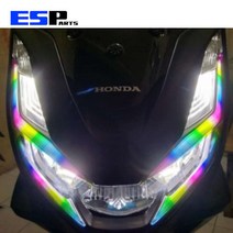 2021-2022년 혼다 PCX125 튜닝 PCX라이트스티커 라이트데칼 라이트필름, 빨강