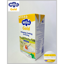 [PRITCHITTS] MILLAC GOLD 밀락골드 휘핑크림 1L 3-12EA(냉장)_치즈왕자, 8팩