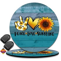 아마존 자동차 인테리어 4피스 세트 콤보 2개의 코스터 귀여운 후크 고무 미끄럼 방지 완벽한 흡수력 컵받침. 숙녀와 남성용 액세서리에 적합 (소가죽 레오파드 브라운 소), Htt-1-hcup 035