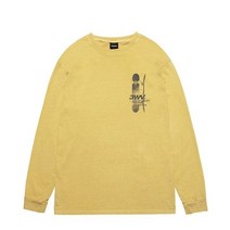 기타 써드위브 VEHICLE PRINT PIGMENT L/S TEE / MUSTARD