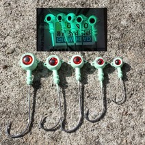 나바다몰 야광 갈치 일반 지그헤드 35.g 5g 7g 10g 13g, 10g(4개입)