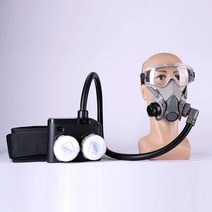 페인트 전동 마스크 송풍 방진 화학 방역 작업 축사용, 전동급기 하프마스크 사이즈 8입 7점