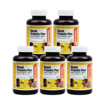 네추럴라이즈 로얄 프로폴리스 효능 면역력에 염증에 비염에 좋은 항산화 영양제 플러스 5통