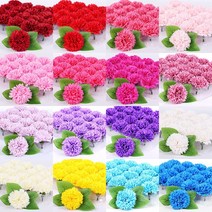 비누꽃 고급 카네이션(50송이) 18color 박스 할인가 용돈박스만들기 비누카네이션꽃바구니 diy, 4.연연핑크