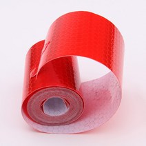 5cm x 100cm 자동차 트럭 벌집 반사 테이프 필름 야간 운전 안전 표지판 오토바이 자전거 스타일링 경고 표지판 스티커, 빨간색, 보여진 바와 같이