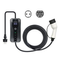전기차충전기 가정용 휴대용 급속 충전케이블 J1772 EV 충전기 1 IEC 62196-2 2 레벨 EVSE 5m 휴대용 조정 가능한 제어 전기 자동차 8A 10A 13A 16A, [01] 16A 36kw Type2