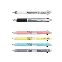 라인플러스 M-LINE 샤프식볼펜. 4색볼펜 UV인쇄무료 맞춤제작가능, 샤프식볼펜  화이트