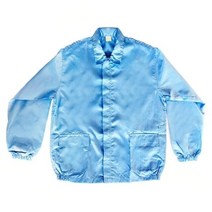 기타 제전복 상의 Y카라 크린룸필수품 정전기방지 방진복, 02_화이트:XL(105)