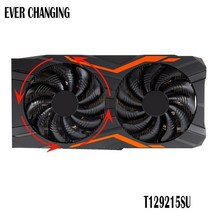 그래픽카드지지대 거치대 받침대 VGA 88mm t129215su pld09210s12hh 냉각 팬 기가바이트 geforce gtx 1050 ti rx 480 470 g1 152, 반시계 방향 팬