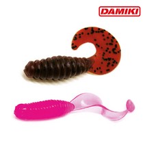 다미끼 그럽웜 A그럽 2인치 쏘가리 배스 꺽지 지그헤드 웜 한국낚시, 1g, 008
