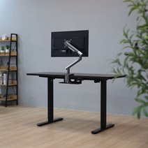 카멜마운트 전동식 높이조절 스탠딩책상 FDE1400, 오크