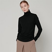 노코시크 노코시크 SOFTLY LONG SLEEVE TURTLENECK BK/CR (7876884)