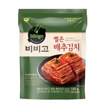 CJ더마켓 집반찬 집밥 가정식 자취템 탑티어 비비고 썰은배추김치 배추 총각 열무 국산 업소용 김치 100G, 28개
