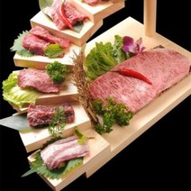 계단식 우드 스시 나무 선반 회 고기 플레이팅 접시, 1개