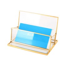 유리 골드 프레임 명함꽂이 고급형 1단
