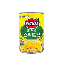 동서 리치스 홀커널 스위트콘 425g 동서 옥수수 콘 통조림, 1개