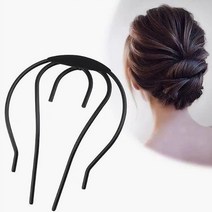 올림머리 U핀 꽂이 머리핀 헤어 여성 똥머리, 상품선택, D(S)