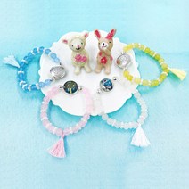 레알스톤 모기퇴치 팔찌 만들기-1인세트(오일미포함), 핑크