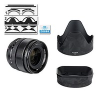 카메라 렌즈 보호 가죽 필름 Fujifilm Fujinon Super EBC XF 23mm F1.4 R 렌즈 & 오리지널 페탈 + 스퀘어 LH-XF23 렌즈 후드에 대응