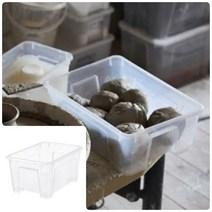 28x19x14cm 보관함 SAMLA 이케아 삼라 투명 수납함 5L, 상세페이지 참조