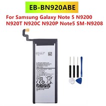 EB-BN920ABE 3000mAh 배터리 삼성 호환 갤럭시 노트 5 N9200 N920T N920C N920P Note5 SM-N9208 휴대 전화 도구