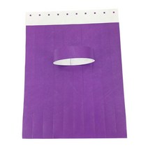 합성 데크 목재 합판 원목 방부목Tyvek-종이 합성 종이 팔찌 회의 스티커 손목 밴드 인쇄 패턴 로고 카드, 04 purple_01 one size