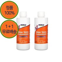 1+1 나우푸드 알로에 베라 잎 액상 액체 118ml 소르빈산칼륨 프로틴 단백질 2개
