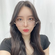 하리몽드 여자 남자 투브릿지 사각 컬러 안경테