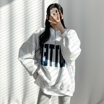 티데일리 여성용 버터 반집업 양기모 맨투맨