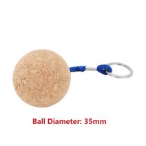 물놀이보트 물놀이고무보트 바다고무보트 2pcs 50mm 플로팅 코르크 볼 키 링 세일링, B형 블루 35mm