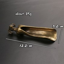 차 국자 삽 황동 구리 염소 머리 커피 홍차 숟가락 분말 작은 술 Teaware 다도 인형 미니어처, [01] Goat Head