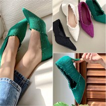 트위드 빈티지 펌프스 하이힐 굽8cm