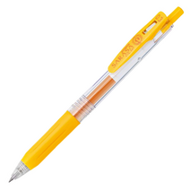 제브라 사라사 클립 0.3mm 20가지 색상, 옐로우, 1개