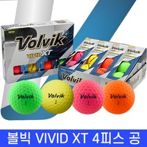 볼빅22 신형 비비드XT 무광 4피스 12구 골프공 정품, 단품